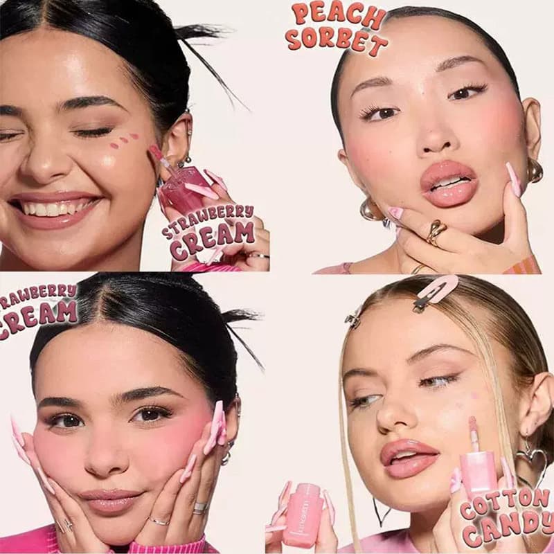 Huda Beauty Liquid Lipstick Lip Gloss Non-Stick Non-Fading Makeup Beauty Liquid Blush for Makeup Artists