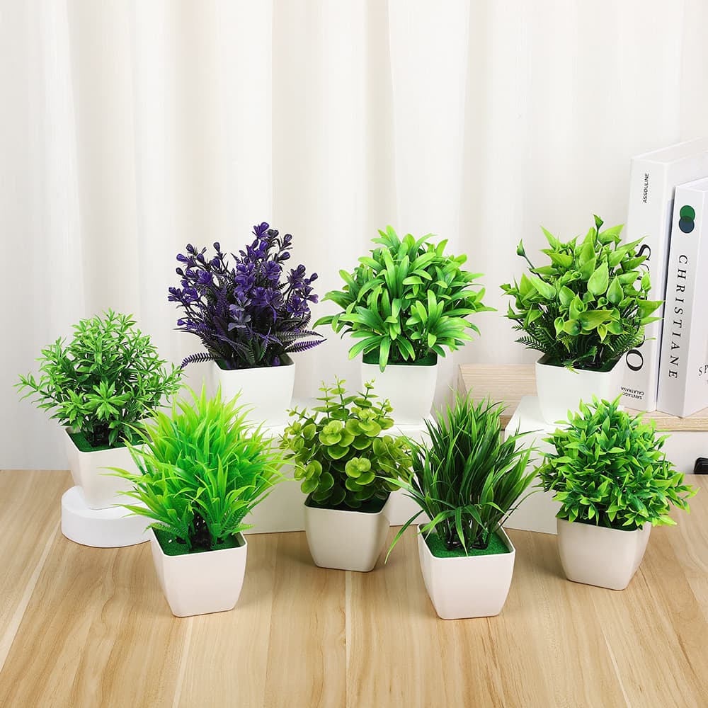 Nordic Style Artificial Eucalyptus Plant Potted Creative Entrance Decorative Piece Eco-friendly Living Room Green Plant