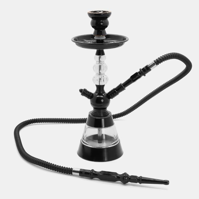 Aluminum Alloy Hookah Arabic Small Hookah Full Set Black Minimalist Hookah Manufacturer Set Acrylic