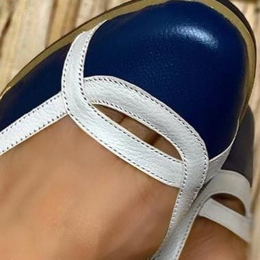 eBay foreign trade 2024 summer fashion mid-heeled round-toe women's shoes 40-43 large size color-blocked hollow sandals