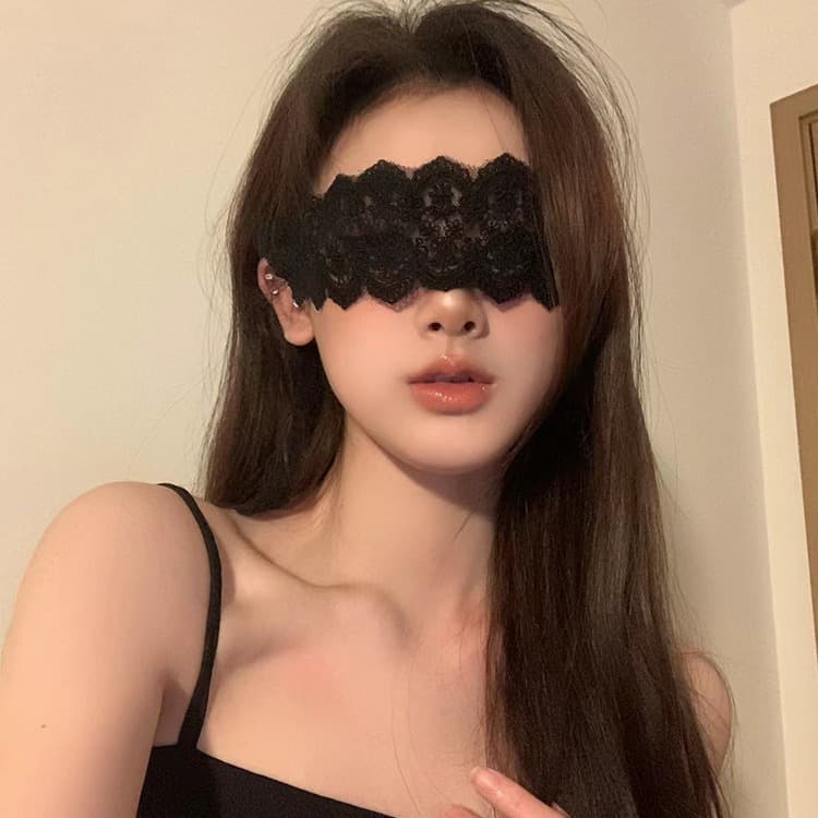 SM Lace Blindfold Seductive Teasing Transparent Foreplay Flirting Bondage Restraint Punishment Sex Toy for Men and Women