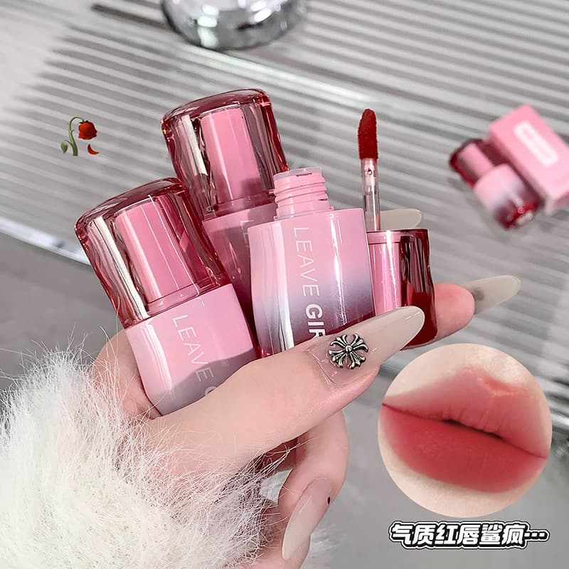 LEAVEGIRL Light Veil Velvet Lip Gloss Korean Style Matte Finish Brightening Lipstick Cross-border Beauty