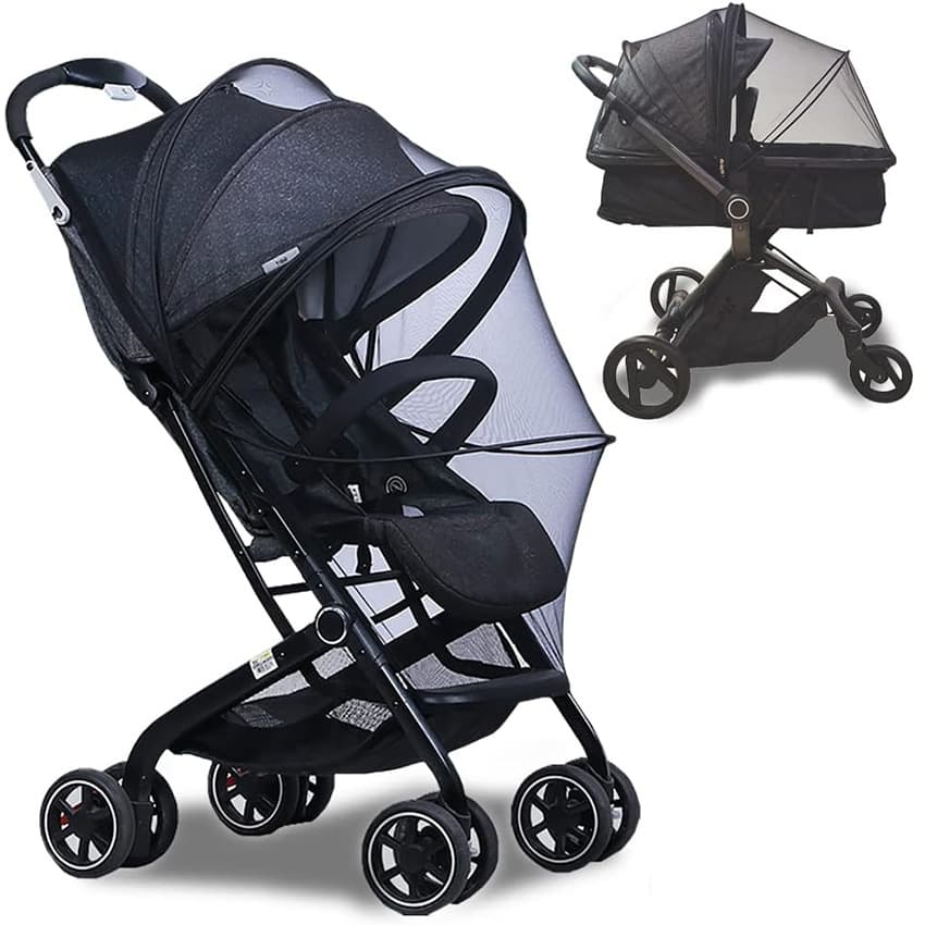 Stroller Mosquito Net Full Cover Universal Children's Stroller Anti-mosquito Cover Infant Encrypted Mesh Umbrella Car Sun Shade