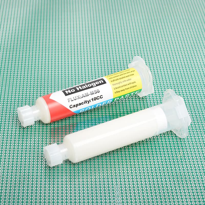 AM-M50 Flux Paste White Paste for BGA Ball Placement Manual Chip Soldering Desoldering Repair Paste