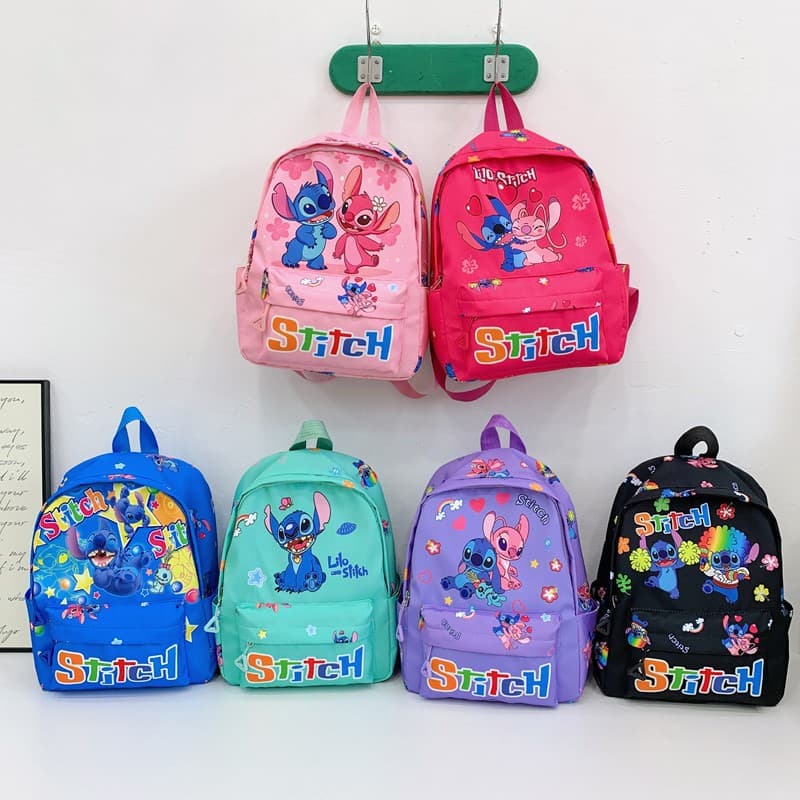 Korean-style printed backpack for boys and girls, suitable for kindergarten and elementary school students, with cute cartoon and anime designs.