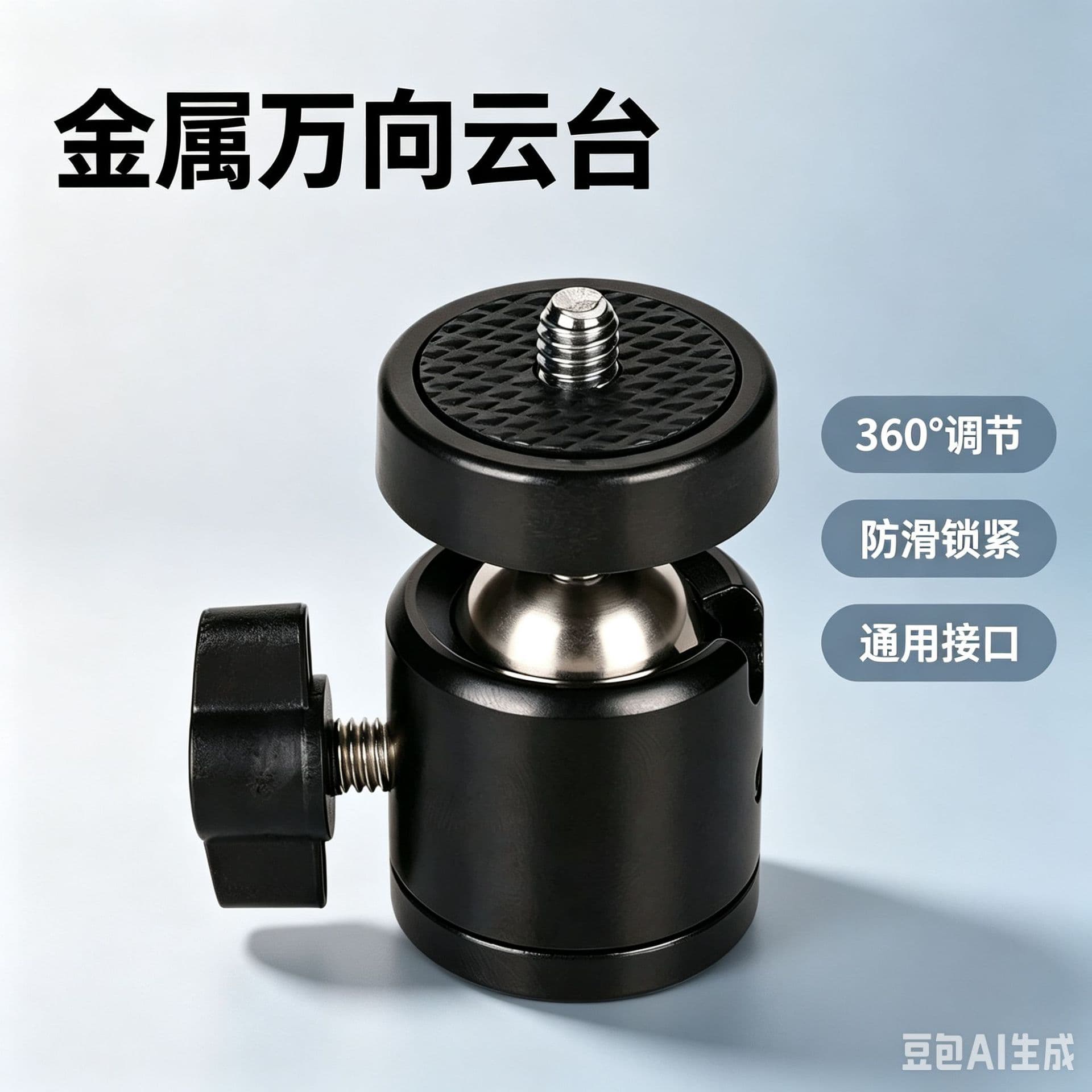 Metal Mini Ball Head Tripod Universal Small Head Live Camera 1/4 Screw Photography Bracket Accessories