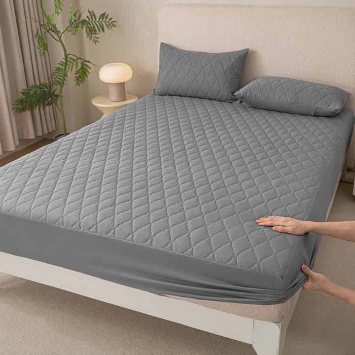 Muji Quilted Bed Sheets, Household Bedspreads, Four-Season Waterproof, Breathable, Machine Washable Mattress Protectors, Children's Anti-Peeing Bed Sheets
