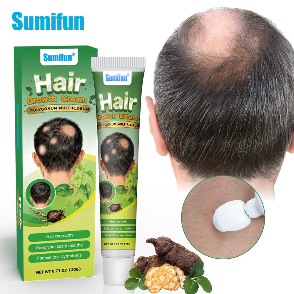 Sumifun Amazon Cross-Border Sophora Flavescens Alopecia Areata Care Set Scalp Skin Care Cream Hair Treatment