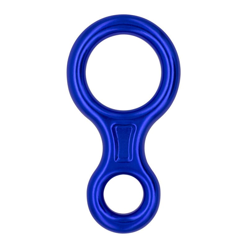 Outdoor Aluminum Alloy 8-Figure Descender Fire Controlled Descent Protector Rock Climbing Control Hole 8-Figure Ring Rappel Descent Clip