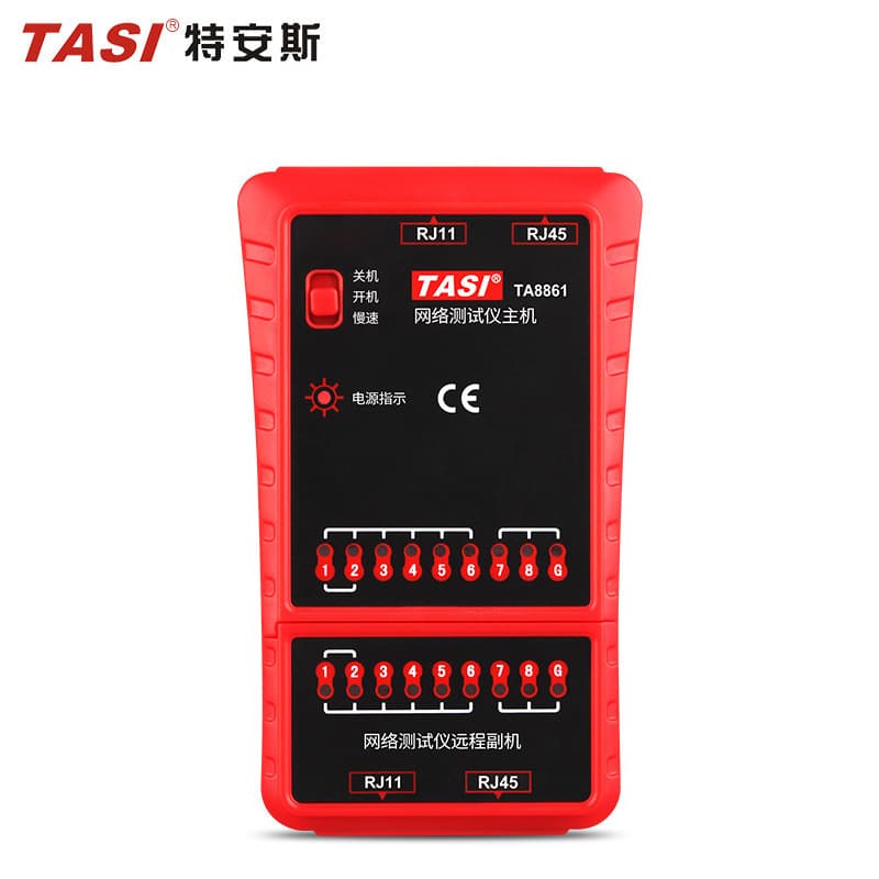Teans Network Cable Meter TASI-8861 RJ11RJ45 Telephone Line Network Wire Meter Line Tester