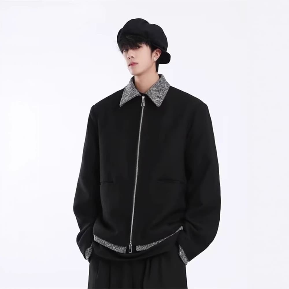 Fashion 2025 Korean high-end small fragrance jacket men and women high street fashion brand ins handsome casual retro jacket