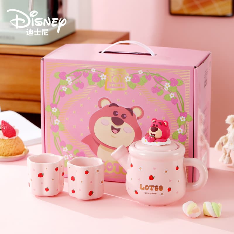 DISNEY Disney Strawberry Bear One Pot and Two Cups Gift Box IP Fun Creative Gift