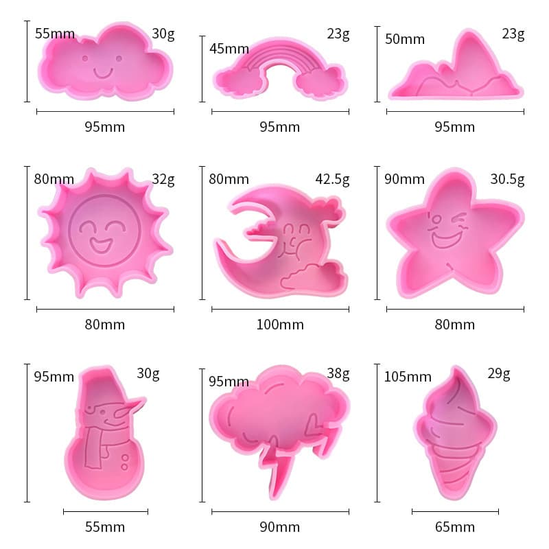 Kids Baking DIY Mold Silicone Cake Mold Candy Handmade Mold Cartoon Snack Home Baking Mold