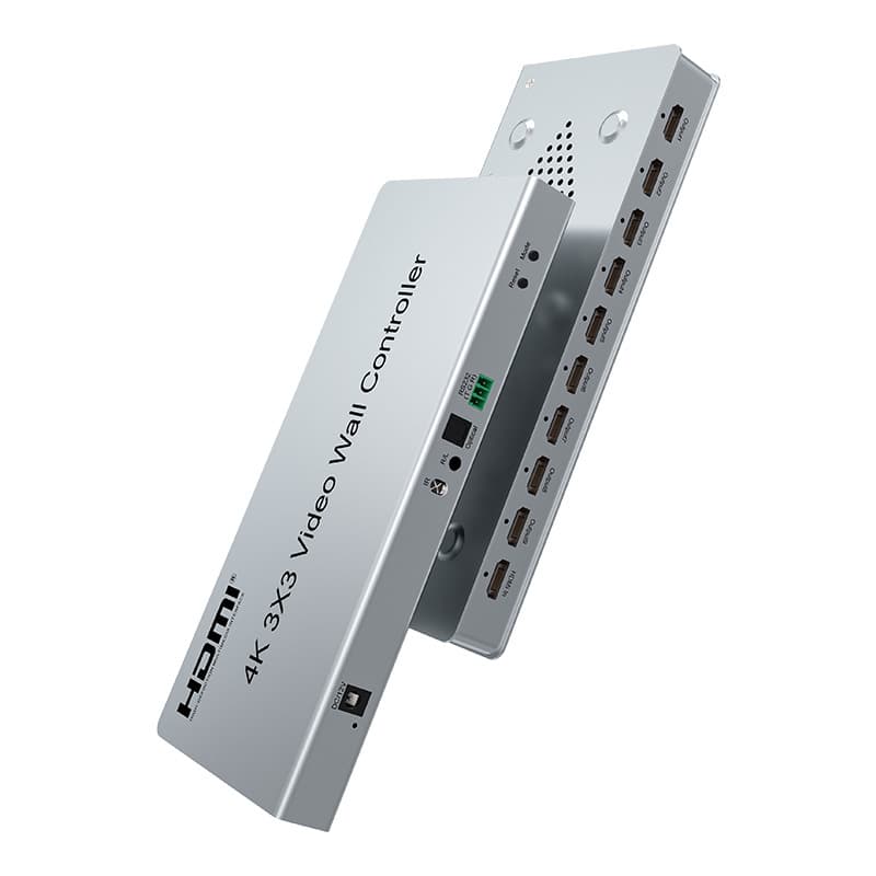 4K@30Hz 3x3 HDMI Video Wall Processor, 1-in 9-out with Multiple Display Modes