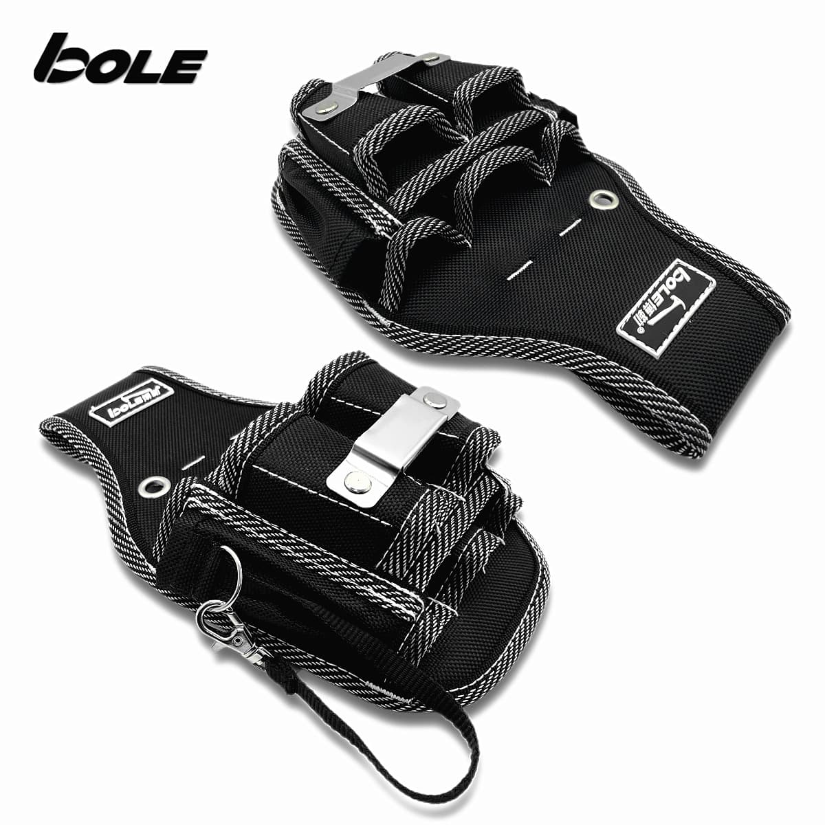 BOLE Repair Installation Thickened Wear-Resistant Hardware Waist Bag Waist Pouch Electrician Simple Multifunctional Oxford Cloth Tool Bag
