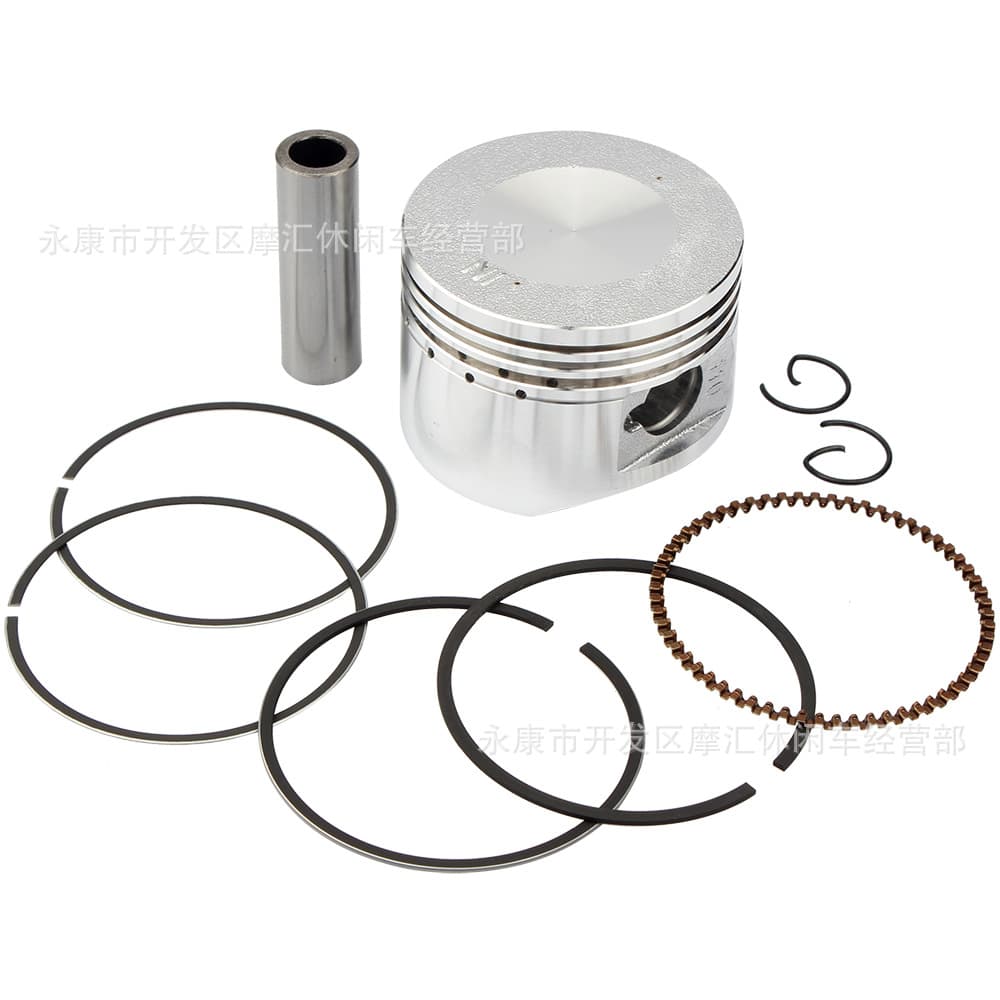 Three-wheel and two-wheel motorcycle sand off-road parts, horizontal 110cc engine cylinder kit with piston rings, 52.4MM