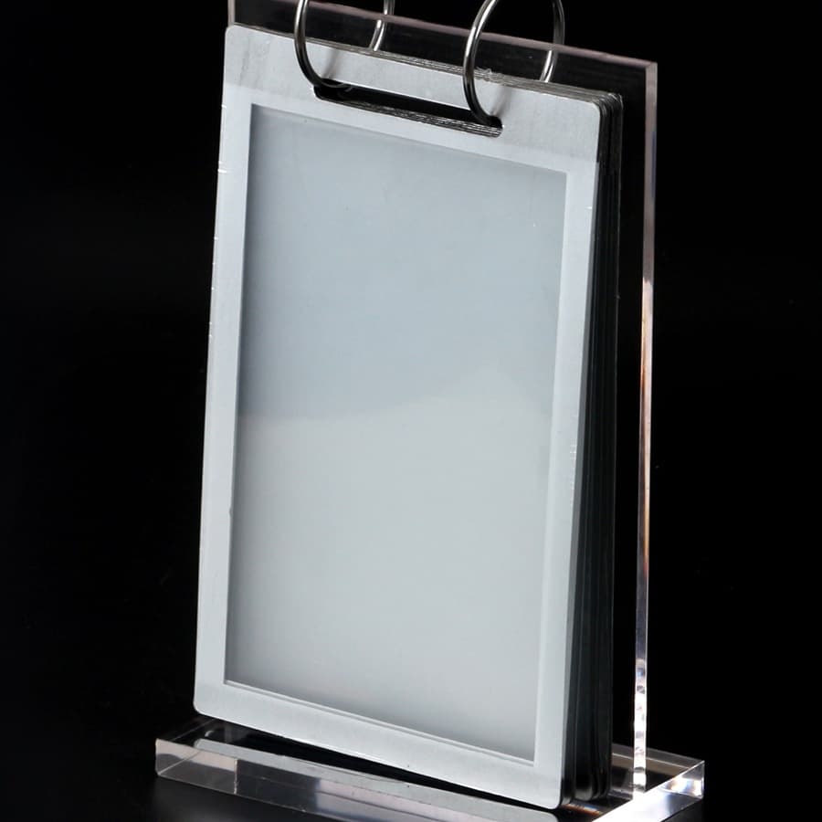 A4 acrylic flip table card vertical style, loose-leaf advertisement menu, photo album, desk calendar holder, menu V-shaped display sign