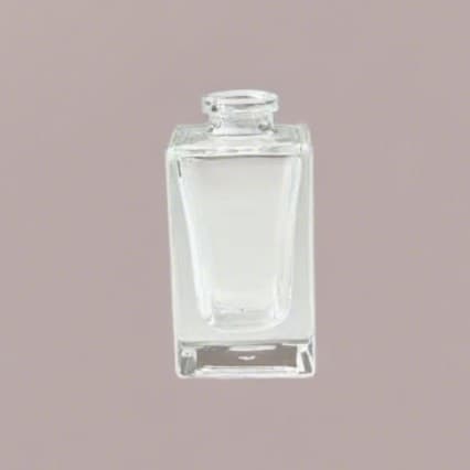 Cross-Border Bestseller Transparent Perfume Refill Glass Bottle 15ml 15-Thread Small Square Bottle Fine Mist Spray Thick Bottom Light Luxury