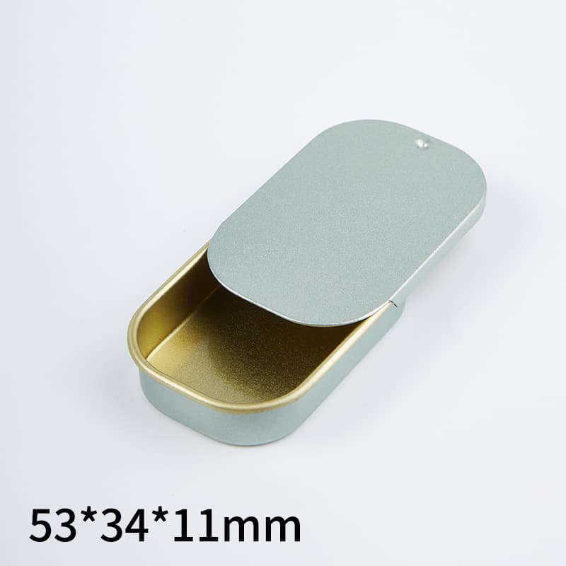 Mini Small Push-Pull Box 8g Solid Fragrance Balm Medicine King Tin Box Candy Box Finger Cot Thumbtack Decoration Pin