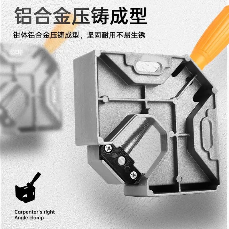 Right Angle Clamp 90° Angle Clamp Quick Fix Aquarium Glass Woodworking Picture Frame Welding Joint Multi-Function Positioner