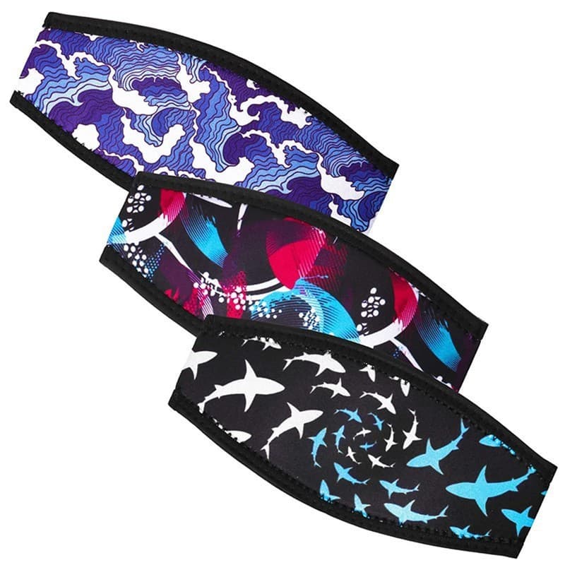 Hot-selling Amazon neoprene goggle strap, anti-slip, wear-resistant, quick-drying, hair-friendly diving goggles swimming goggles hair protection strap