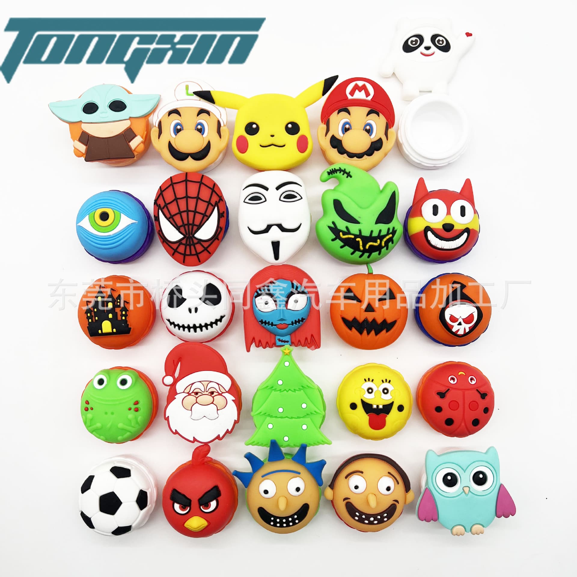 Factory wholesale creative silicone pipes, cartoon silicone gifts, cartoon animal epoxy figurines, customizable designs.