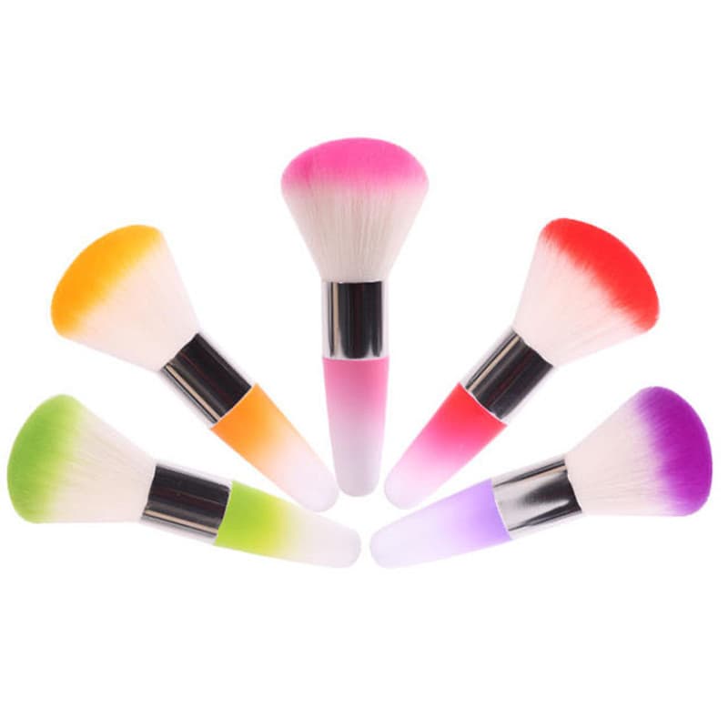 Cross-border factory direct sales new dust brush DIY nail brush long handle dust brush bullet
