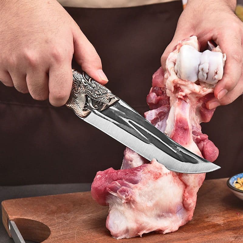 Bone Removal Knife, Sharp Pig-Killing Knife, Skinning Knife, Bone Shaving Knife, Cutting and Slaughtering Cattle and Sheep Bloodletting Sharp Knife in Stock