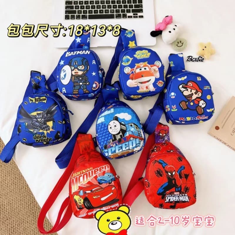 New Marvel Cartoon Children's Chest Bag, Cute Kindergarten Backpack, Stylish Toddler Crossbody Backpack, Toy Shoulder Bag