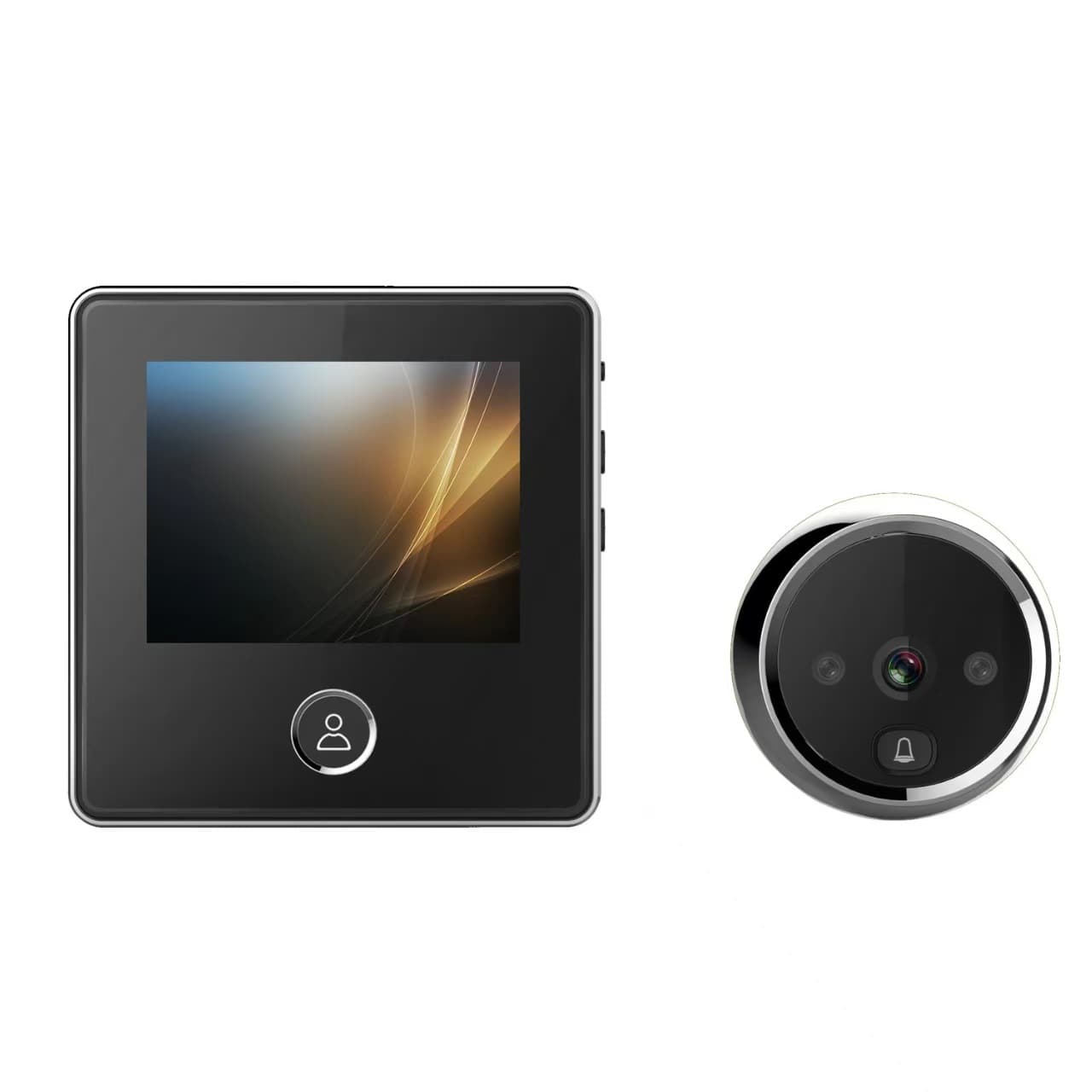 2.8inch Video Door Phone HD 1 Million 120° Corner Built-In Battery Memory Card Home Smart Visual Cat Eye