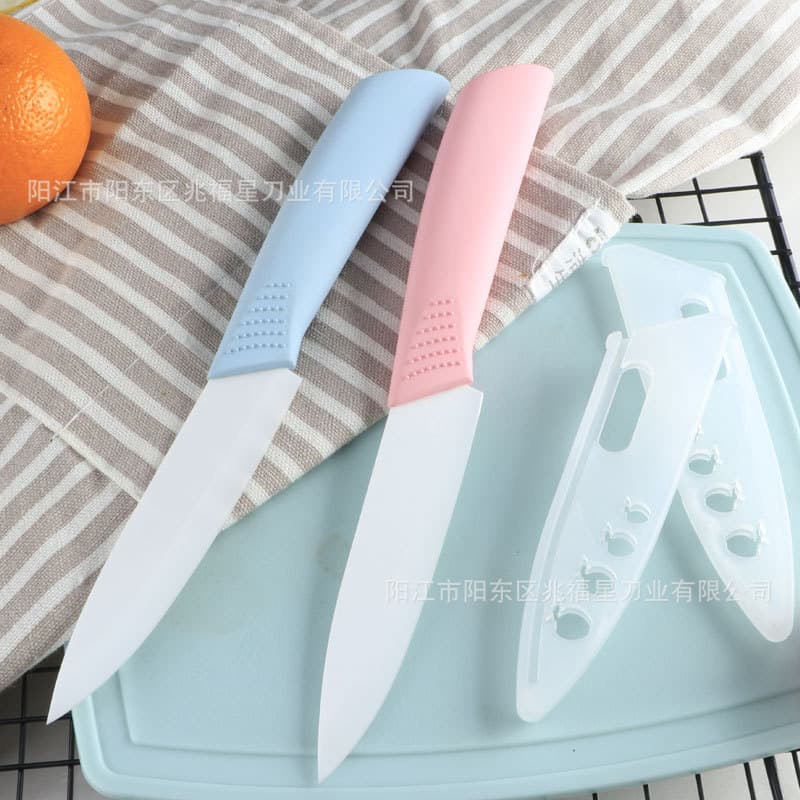 Yangjiang Manufacturer E-commerce Gift Ceramic Knife Fruit Knife Meat Knife Ceramic Blade 4-Inch Ceramic Knife