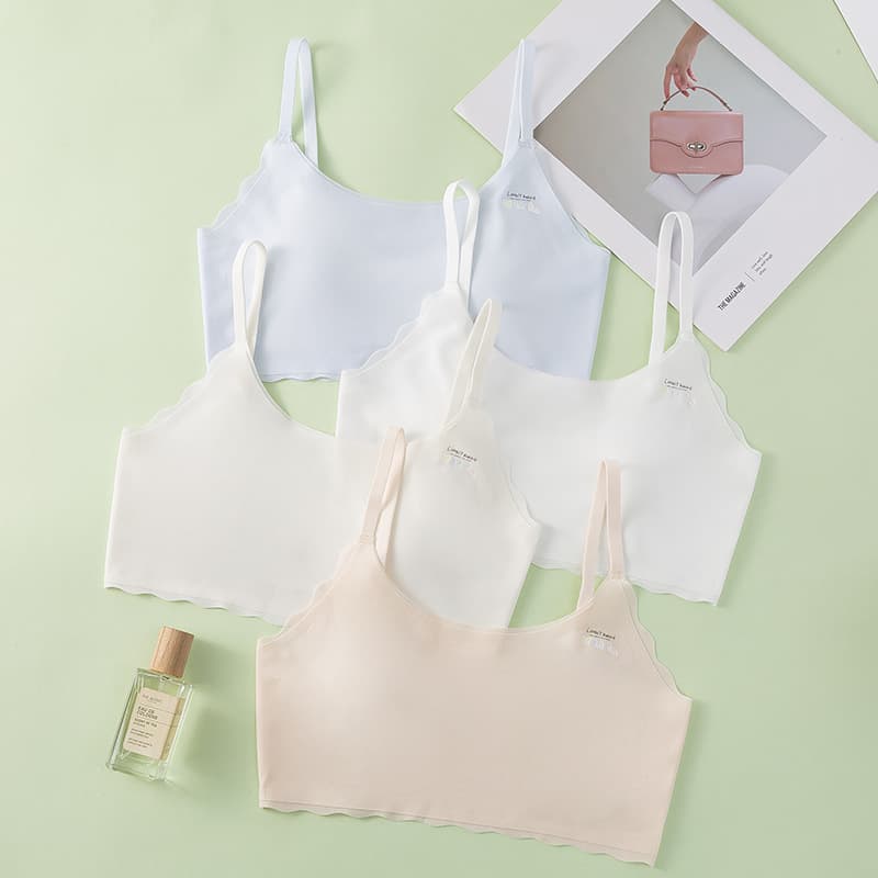 Children's Sports Underwear Development Stage Elementary School Racerback Small Camisole Teen First Stage Bra Large Child Girls Summer