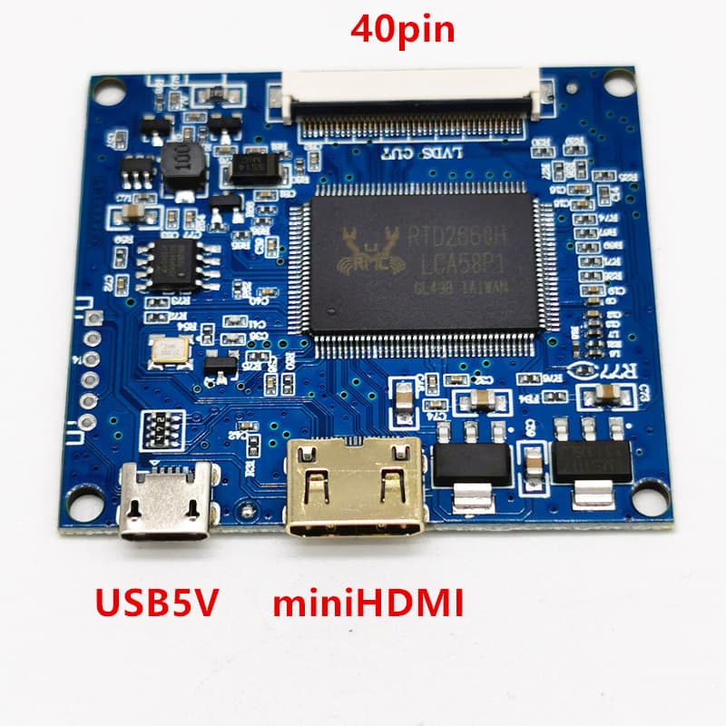 7 inch 8 inch 8 inch 9 inch HDMI to 40-pin LVDS LCD Driver Board Small Size Driver Board USB 5V