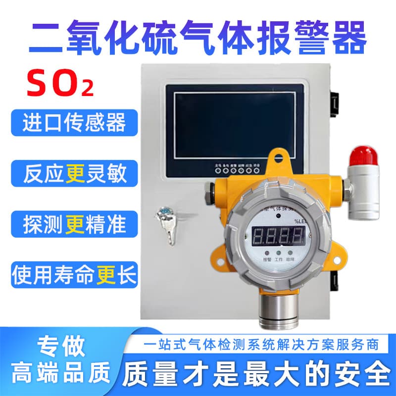 Hot Sale Sulfur Dioxide Gas Alarm, Fixed Concentration Detection Alarm with Multi-Channel Alert