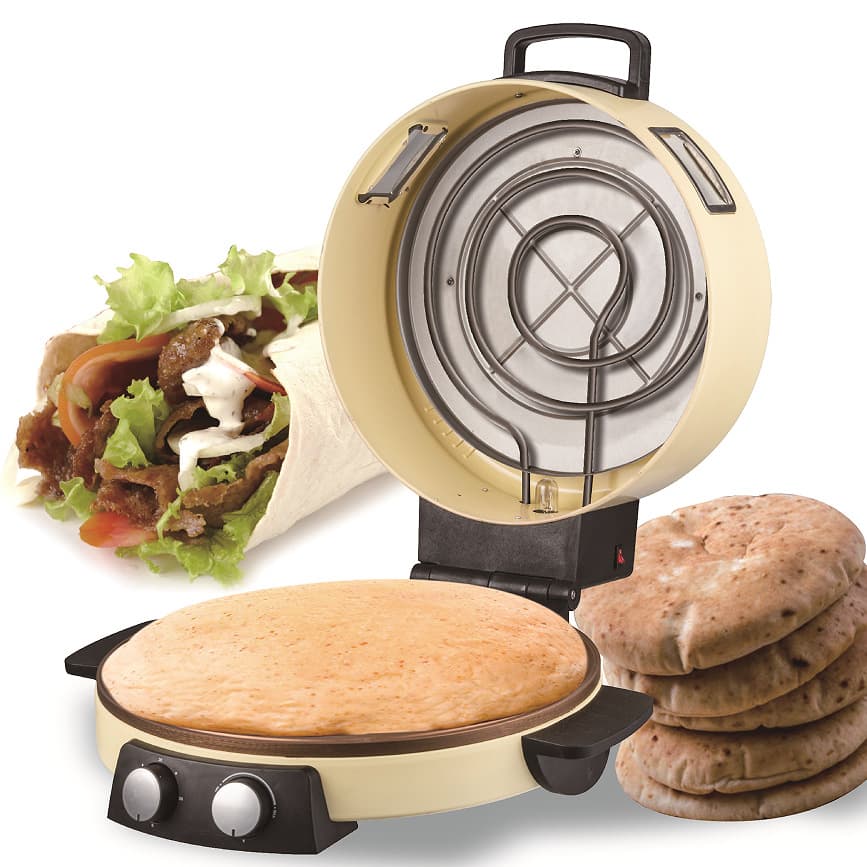 Export 16-inch Arabic Bread Machine Pizza Machine Flatbread Maker with Timer and Temperature Control 2800W