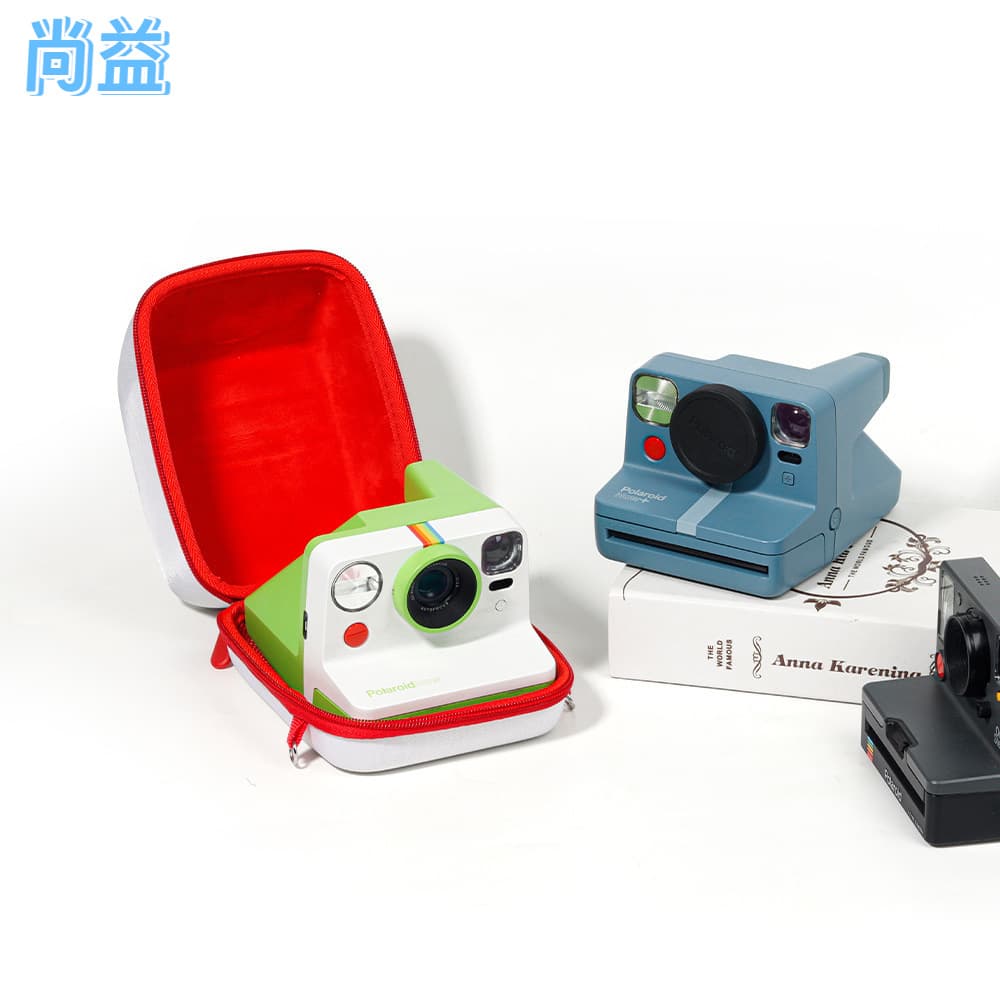 Universal snug storage bag for Instax Polaroid, scratch and drop resistant EVA hard shell protection case