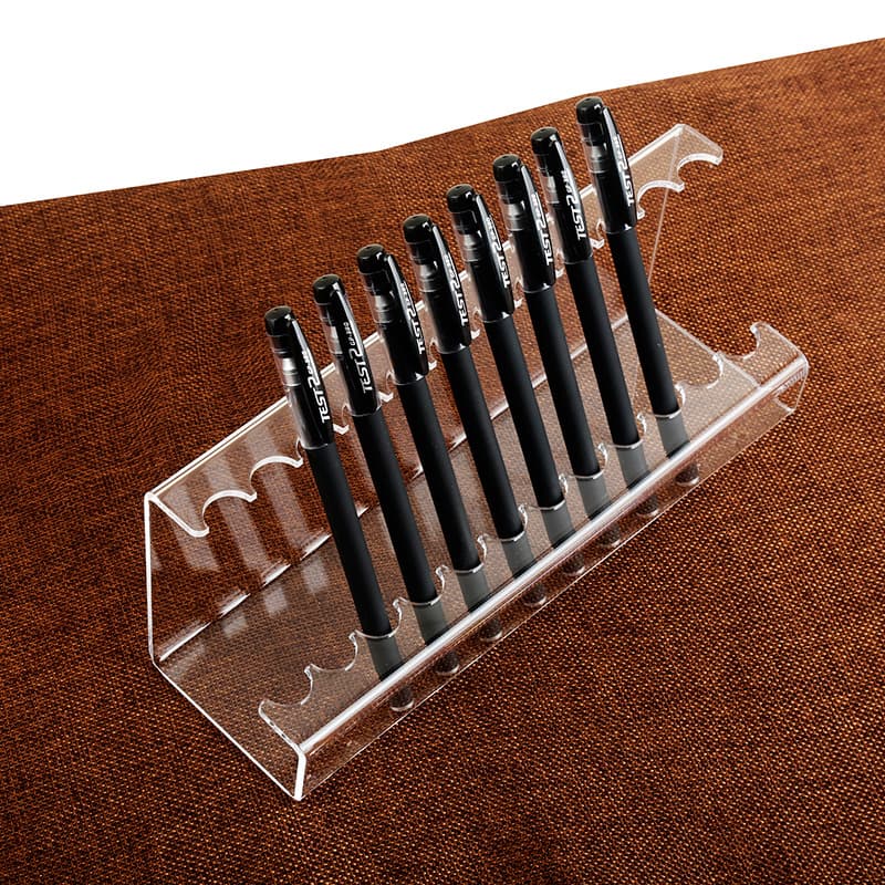 Acrylic Round Pen Holder Transparent Pen Stand Stationery Supplies Watercolor Pen Holder Brush Holder Eyebrow Pen Holder