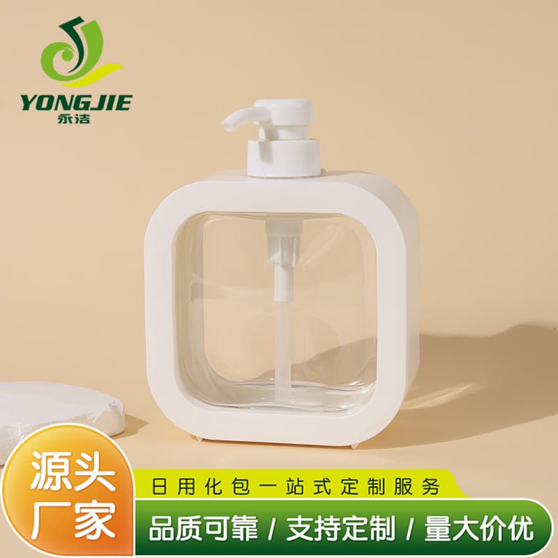 500ml travel dispensing bottle, shampoo push-type dispensing bottle, shopping mall bathroom hand sanitizer plastic bottle