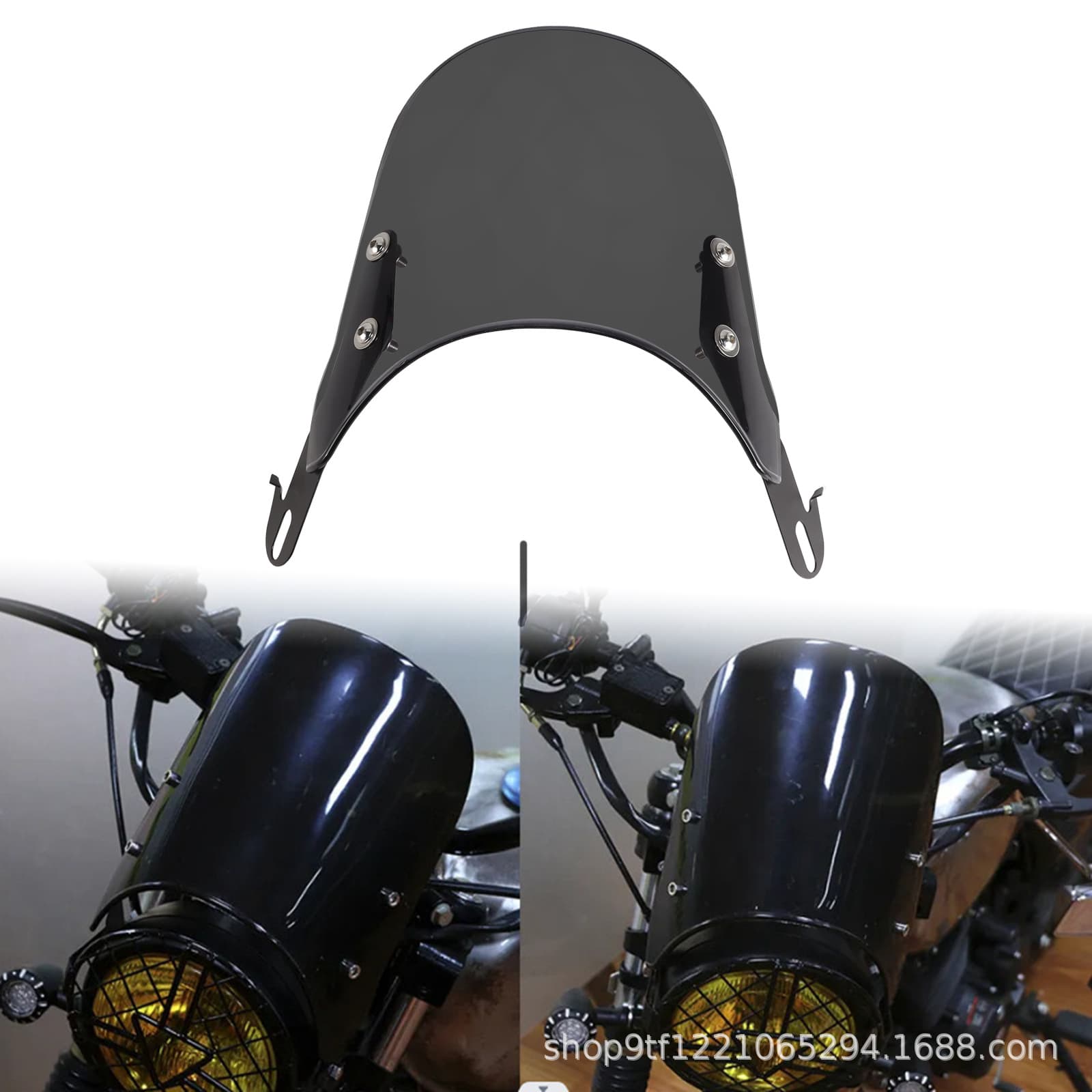 Motorcycle Retro Headlight Windshield Universal Windshield New Front Windshield Cover