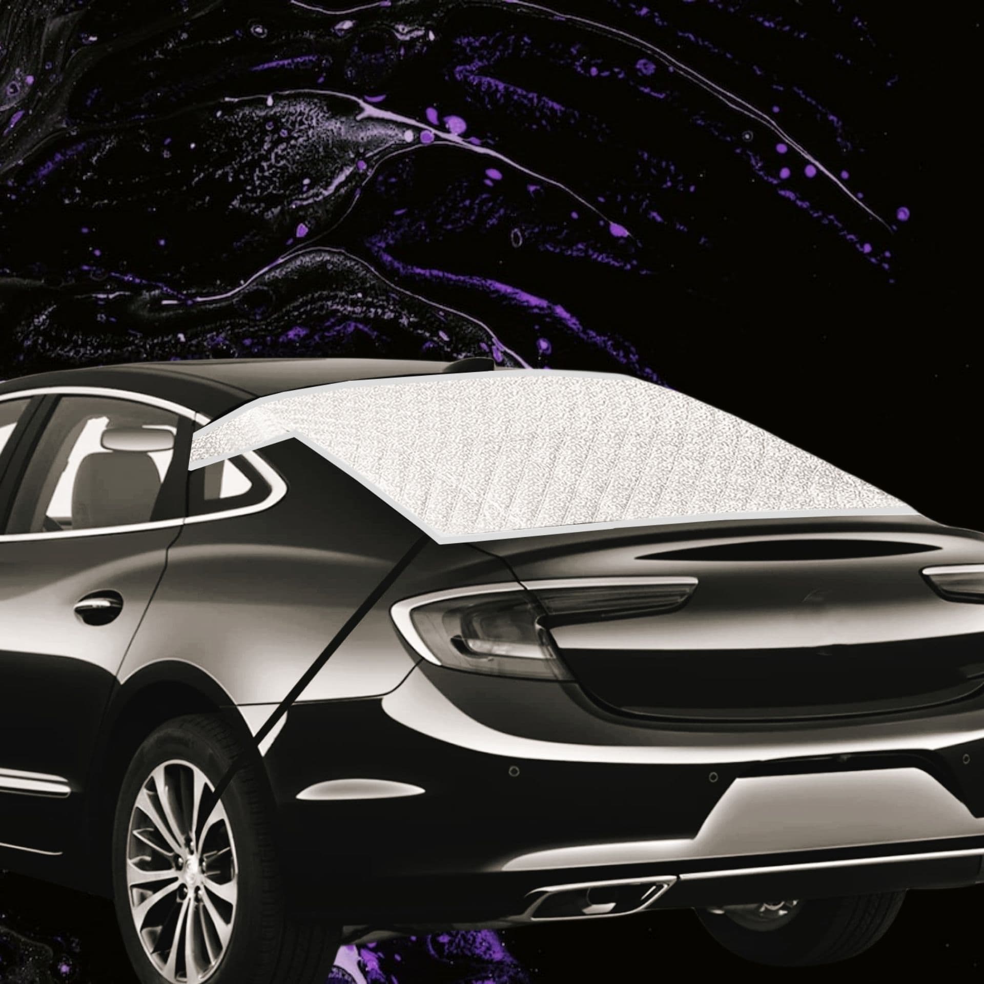 New 4-layer Car Rear Windshield Glass Cover Sunshade Uv Protection Windproof Snowproof Privacy Snow Blocker Vehicle Cover
