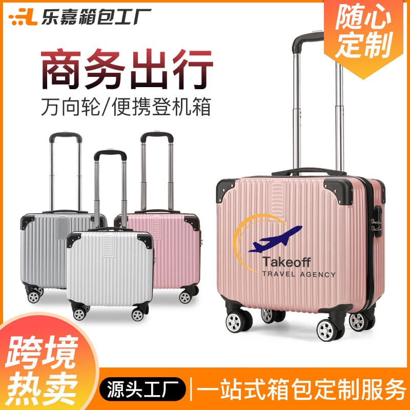 Lightweight Carry-On Suitcase for Men and Women, 16-Inch Small Rolling Luggage, 18-Inch Small Case with Spinner Wheels, Travel Password Suitcase