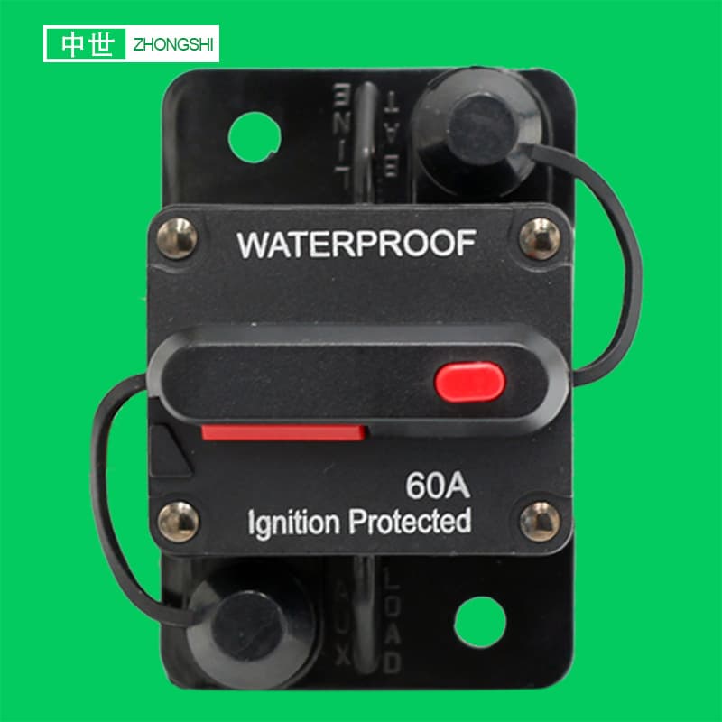 Manual Reset Thermal Overload Protector Circuit Breaker for Vehicles, RVs, Marine Use, 300A 12V 48V DC