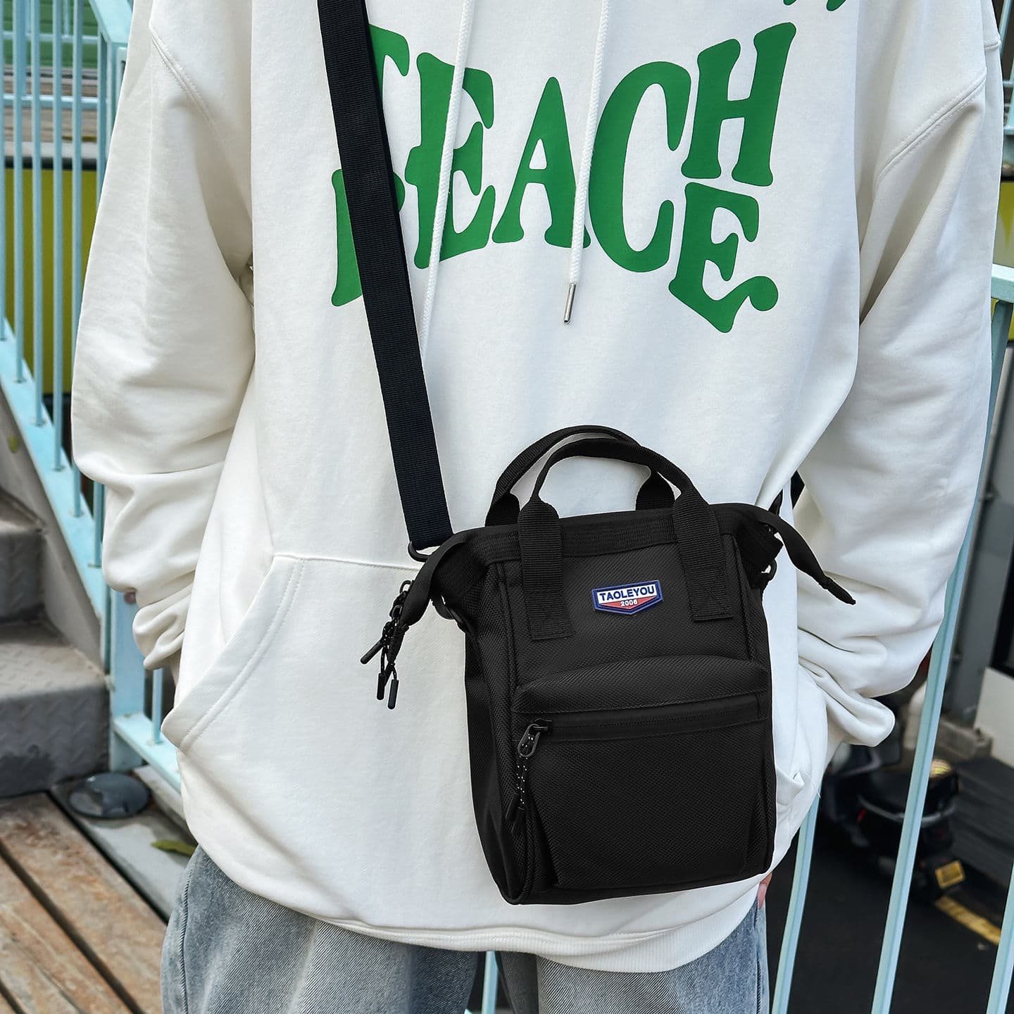 Casual Style Mini Backpack for Women, Solid Color Utility Mini Backpack, Versatile Crossbody Phone Bag for Men, Trendy