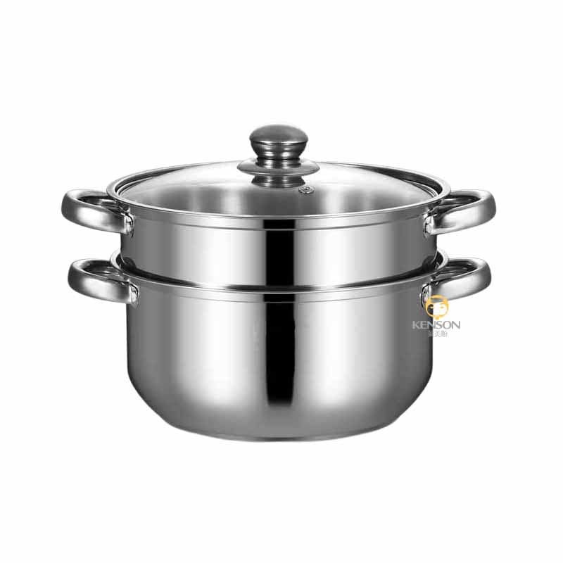 Factory Direct Stainless Steel Binaural Soup Pot Apple Pot Household Steamer Induction Cooker Anti-scalding Cooking Pot Gift Promotion