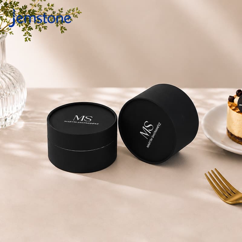 Cake Cup Cylindrical Paper Can Packaging Moisture-Proof Sealed Eco-Friendly Gift Box for Basque Cheesecake, High-Temperature Resistant and Oven-Safe