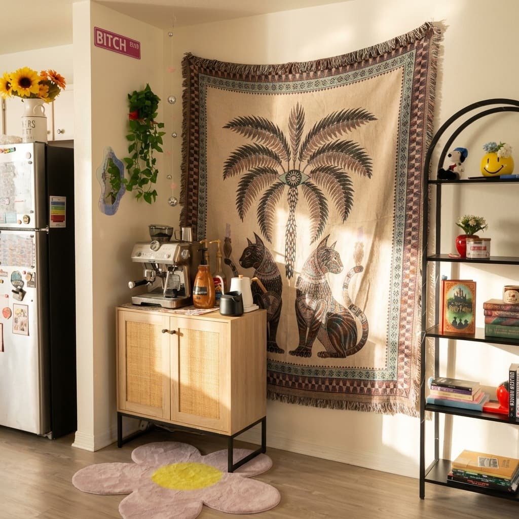 Cross-border Custom Decorative Tapestry Wall Hanging Outdoor Camping Mat Sofa Blanket Soft Skin-Friendly Throw Blanket