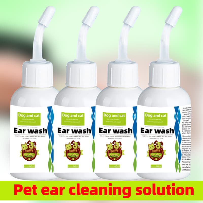 Cross-border Ear Cleaning Solution for Pets, Ear Drops for Cats and Dogs to Remove Earwax and Ear Mites, Ear Canal Cleaner