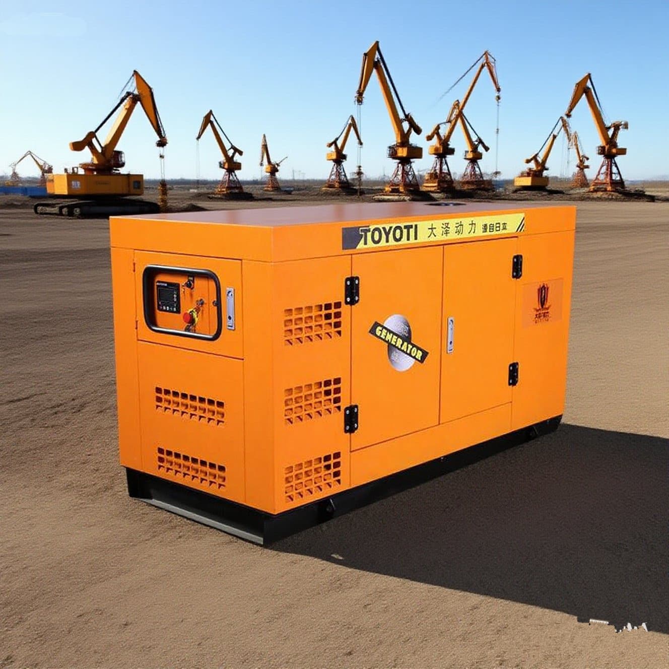 Oilfield Construction 200KW 300KW 400KW 500KW Diesel Generator, Dustproof and Rainproof T0320000ETZ