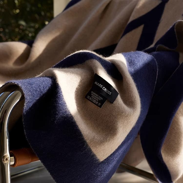 Marloch luxury wool cashmere blanket, Alashan goat cashmere, warm sofa throw, travel blanket, all-season cover
