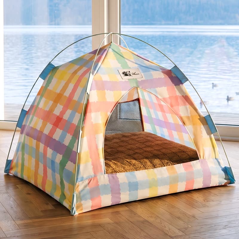 Dopamine summer mat cat shelter house pet camping tent removable and washable cat cat bed cat tent cat nest